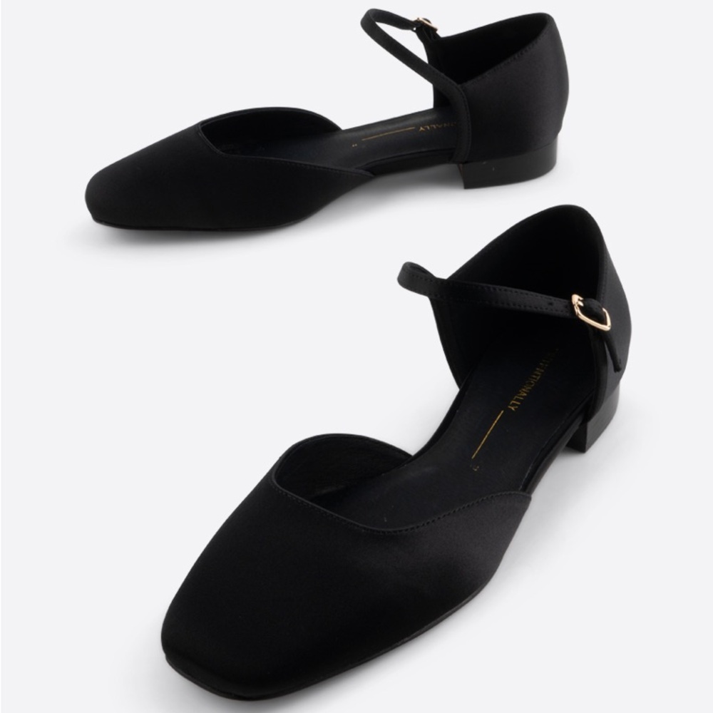 Elizabeth Black Satin Mary Jane